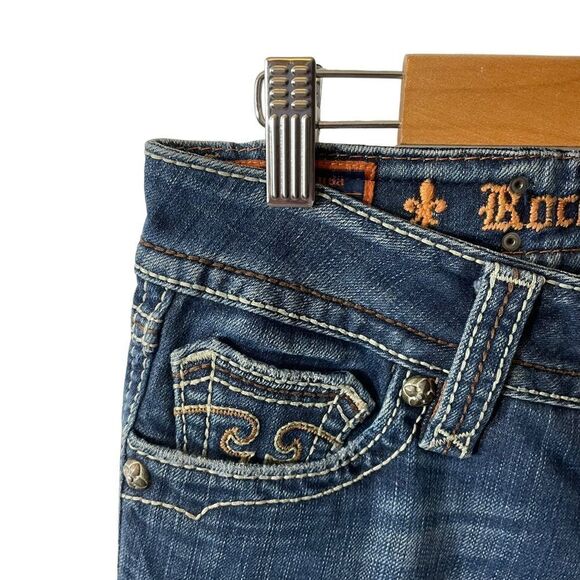 Rock Revival Y2K Debbie Boot Cut Low Rise Jeans Size 26 - Picture 3 of 7